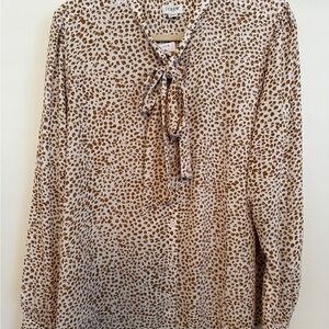NWT JCrew Factory Leopard Print Women's Top